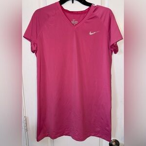 Nike Pro Combat Fitted Pink Athletic T-Shirt Size XL